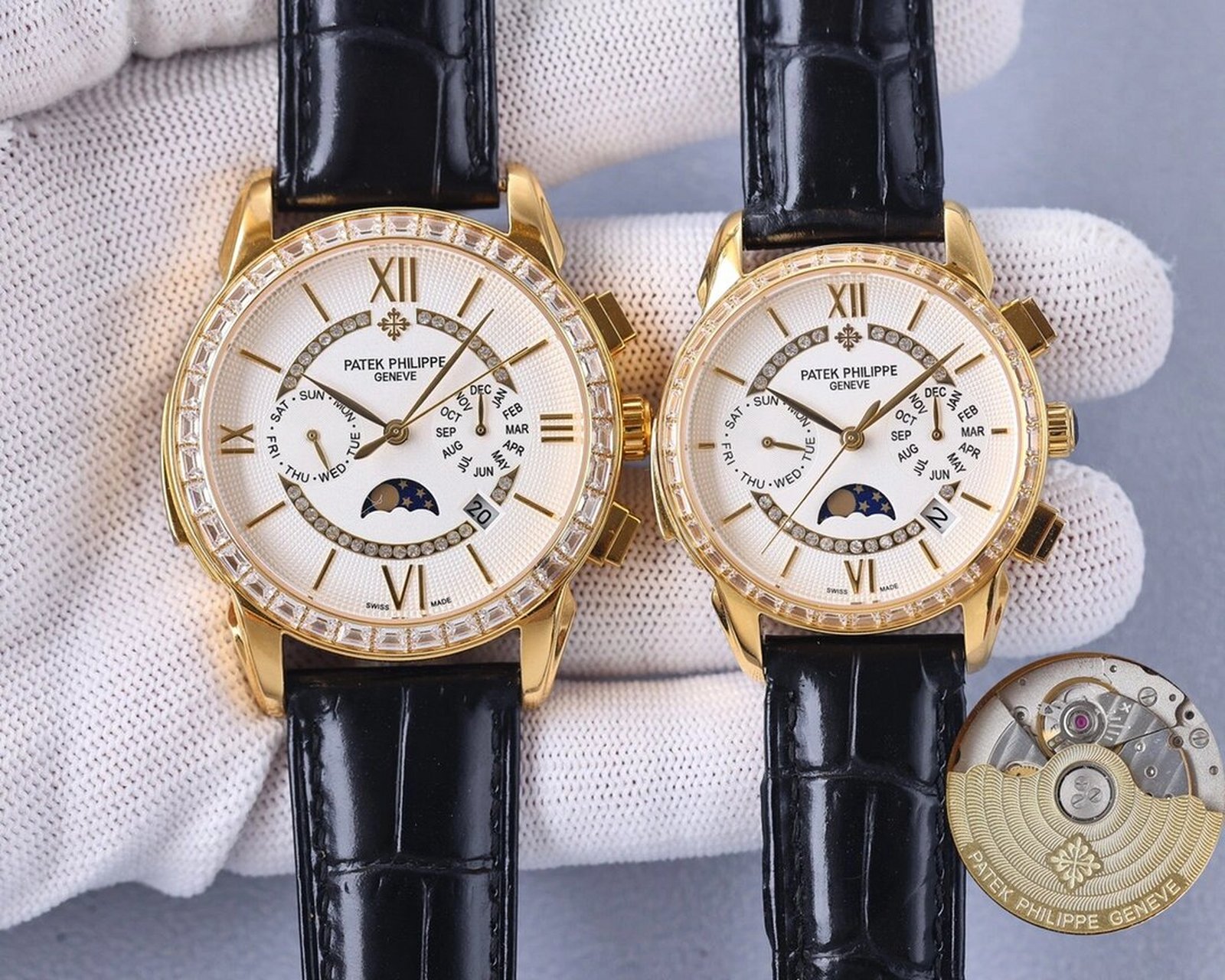 百达翡丽patek philippe 复杂功能计时系列,万年历情侣对表!
