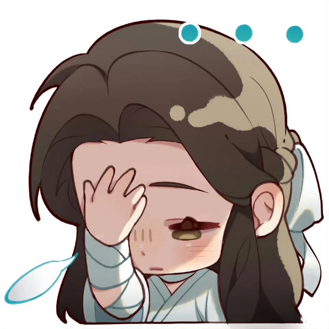 花怜的q版表情包好可爱!