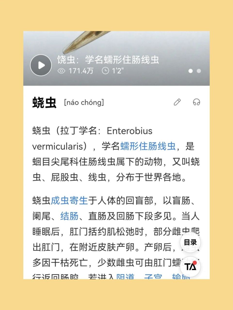 蛲虫 😷背景: 前段时间,我在家陪小欧玩,他总