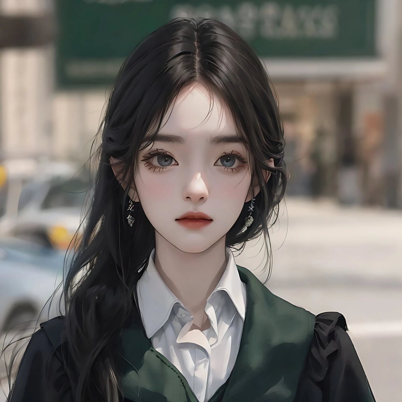 高冷御姐头像61黑发斯莱特林与高级精英感 #不想发在朋友圈# #女生