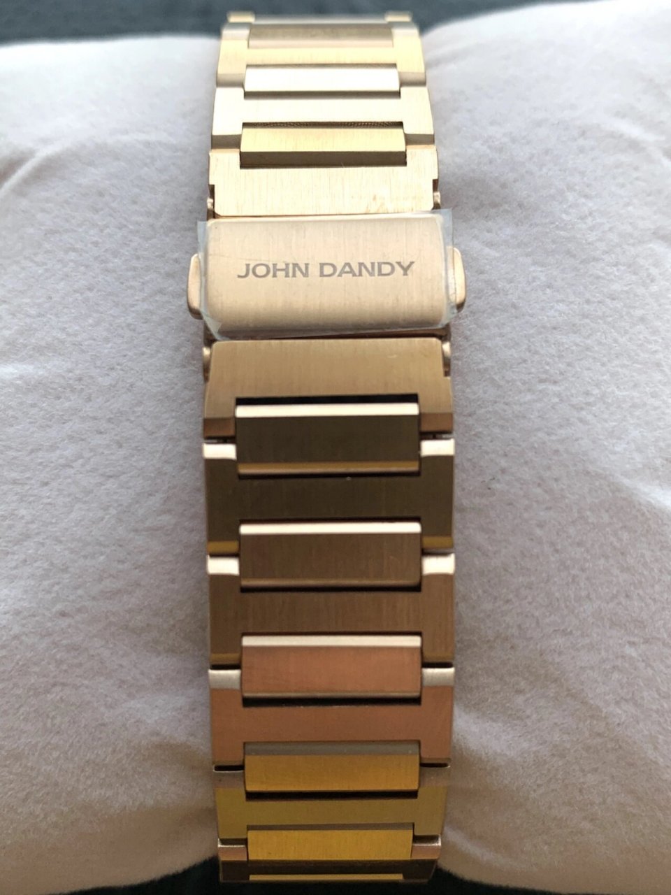 john dandy 约翰丹尼 男表 玫瑰金 绿色面 52mm 超簿款  06450