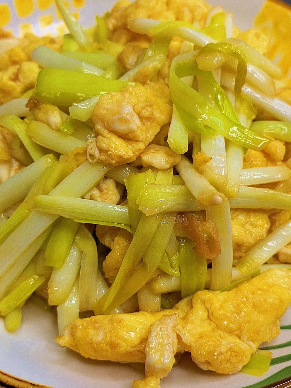 零失败的蒜黄炒鸡蛋好吃不长肉!