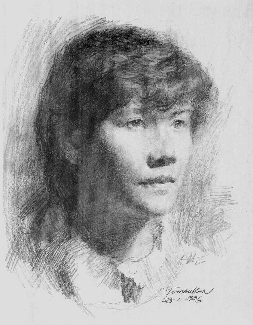 冉茂芹素描头像二