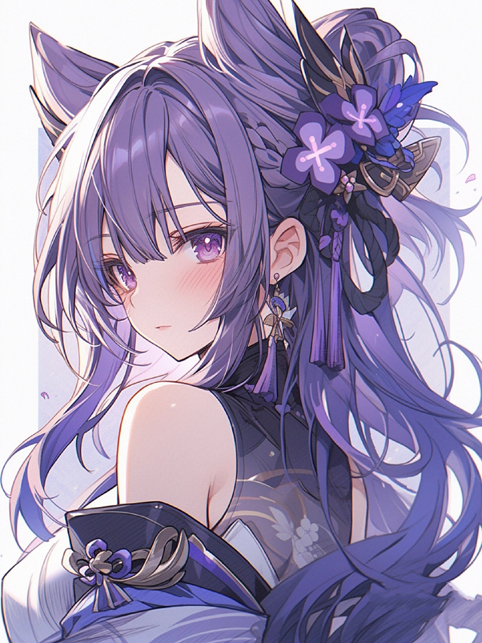 【原神壁纸】刻晴|永远相信美好终将相遇 刻晴如月清冷照,眸光如水映