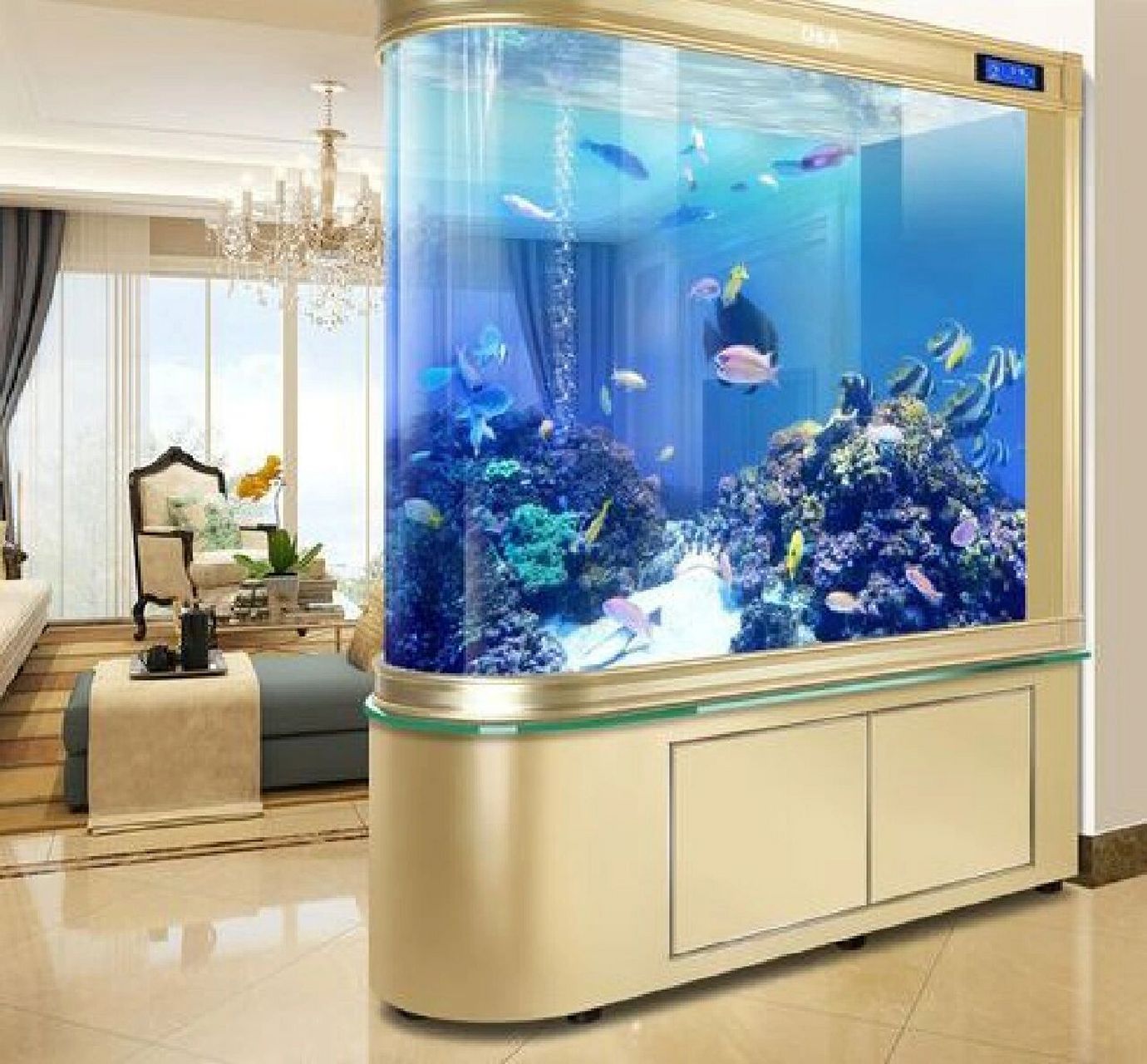 室内鱼缸设计方位选择 鱼缸摆设与生肖属相的搭配 属鼠的人:鱼缸宜坐