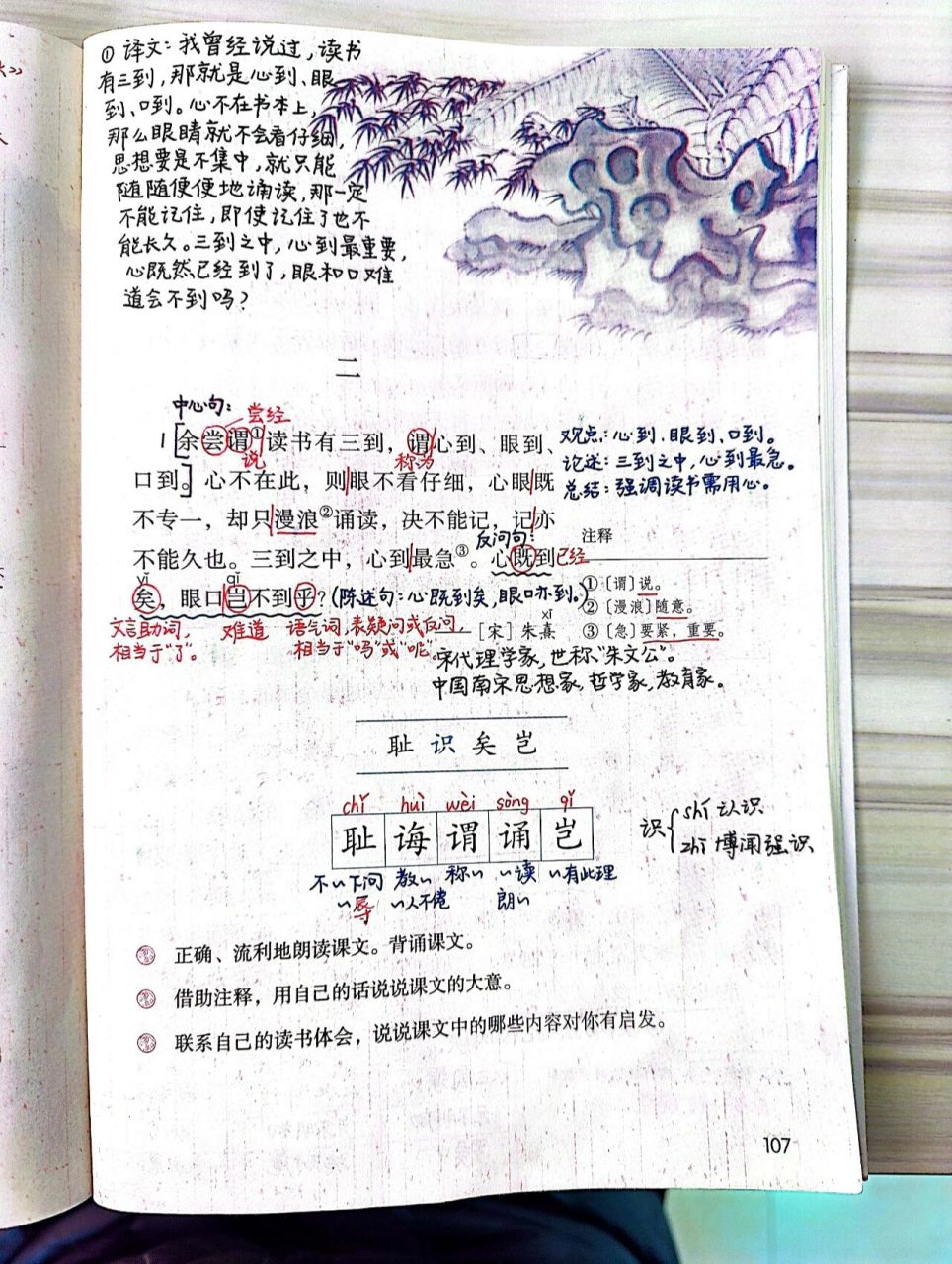 五上语文第25课《古人谈读书》