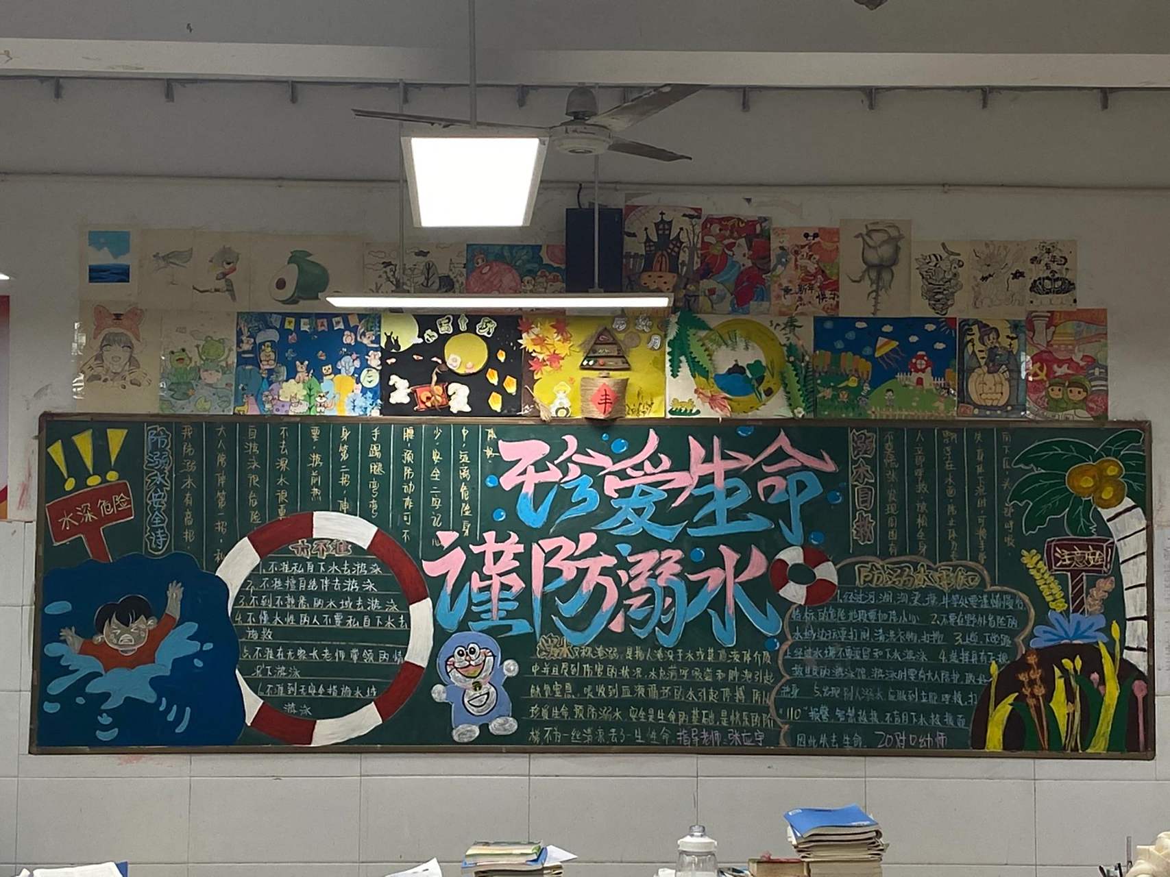 防溺水黑板报 这期的来喽