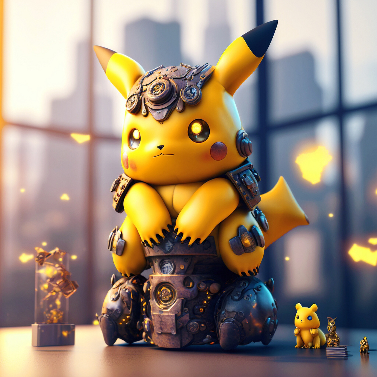 战神皮卡丘壁纸头像|想要做姓氏头像来 机甲版皮卡丘来了最近学了做