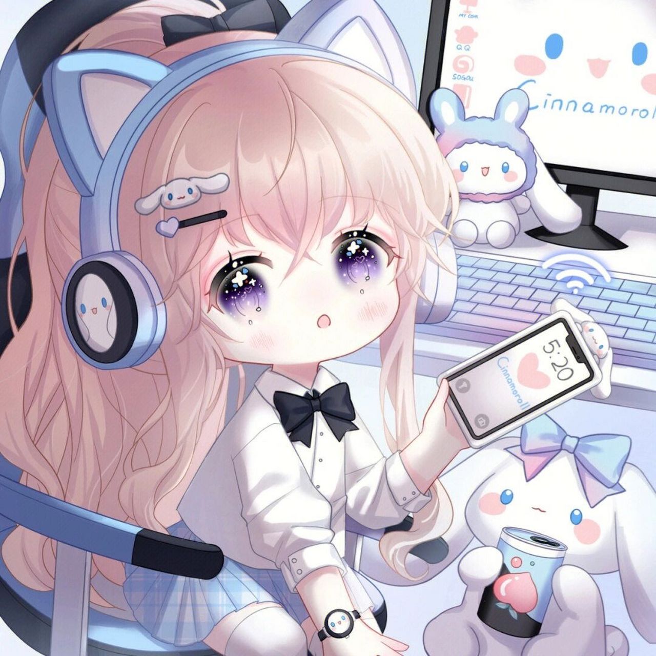 电竞少女头像可爱动漫头像