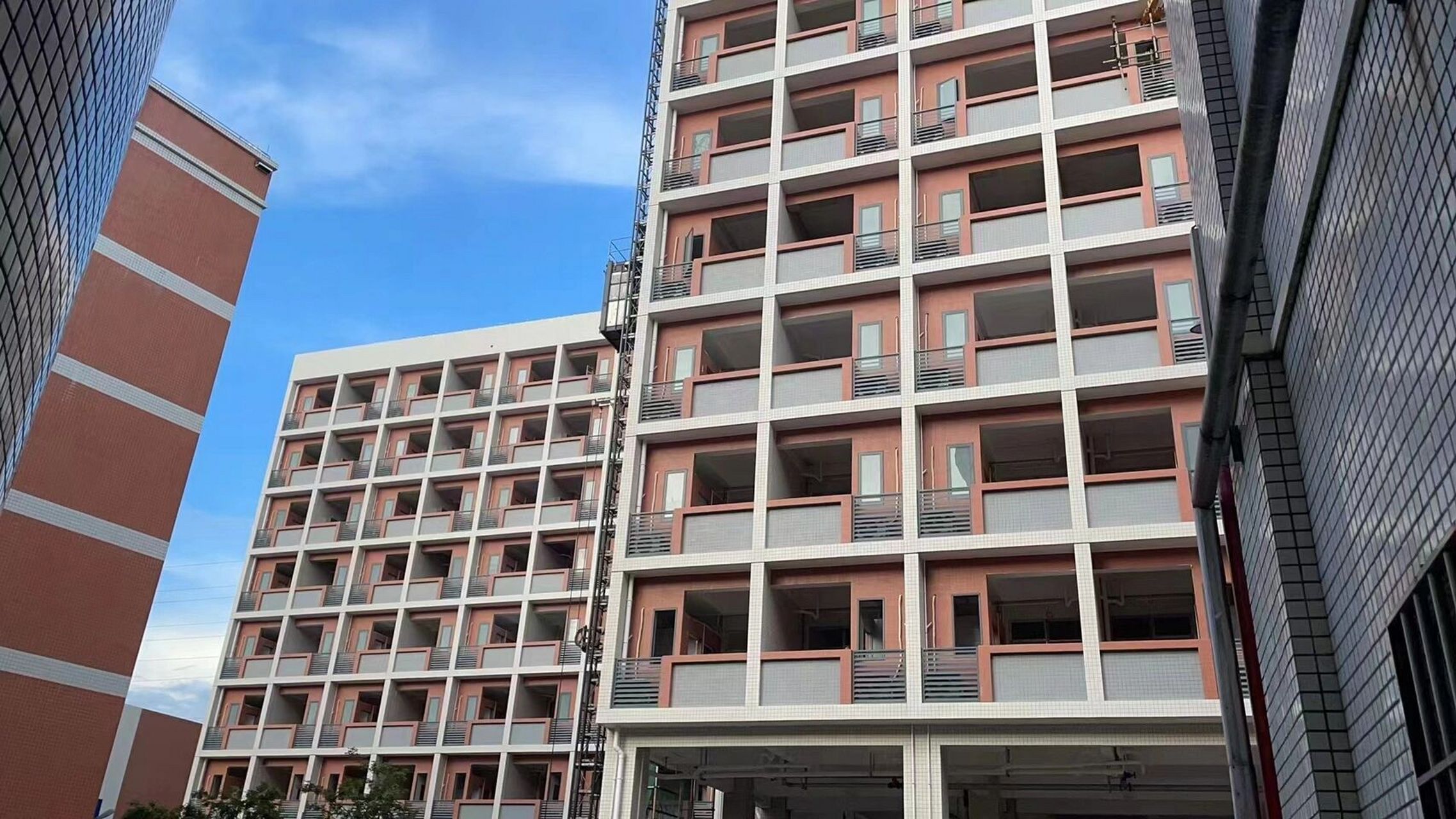 江门中医药职业学院22级宿舍跟21级宿舍 学校有很多漂亮的花,对面有