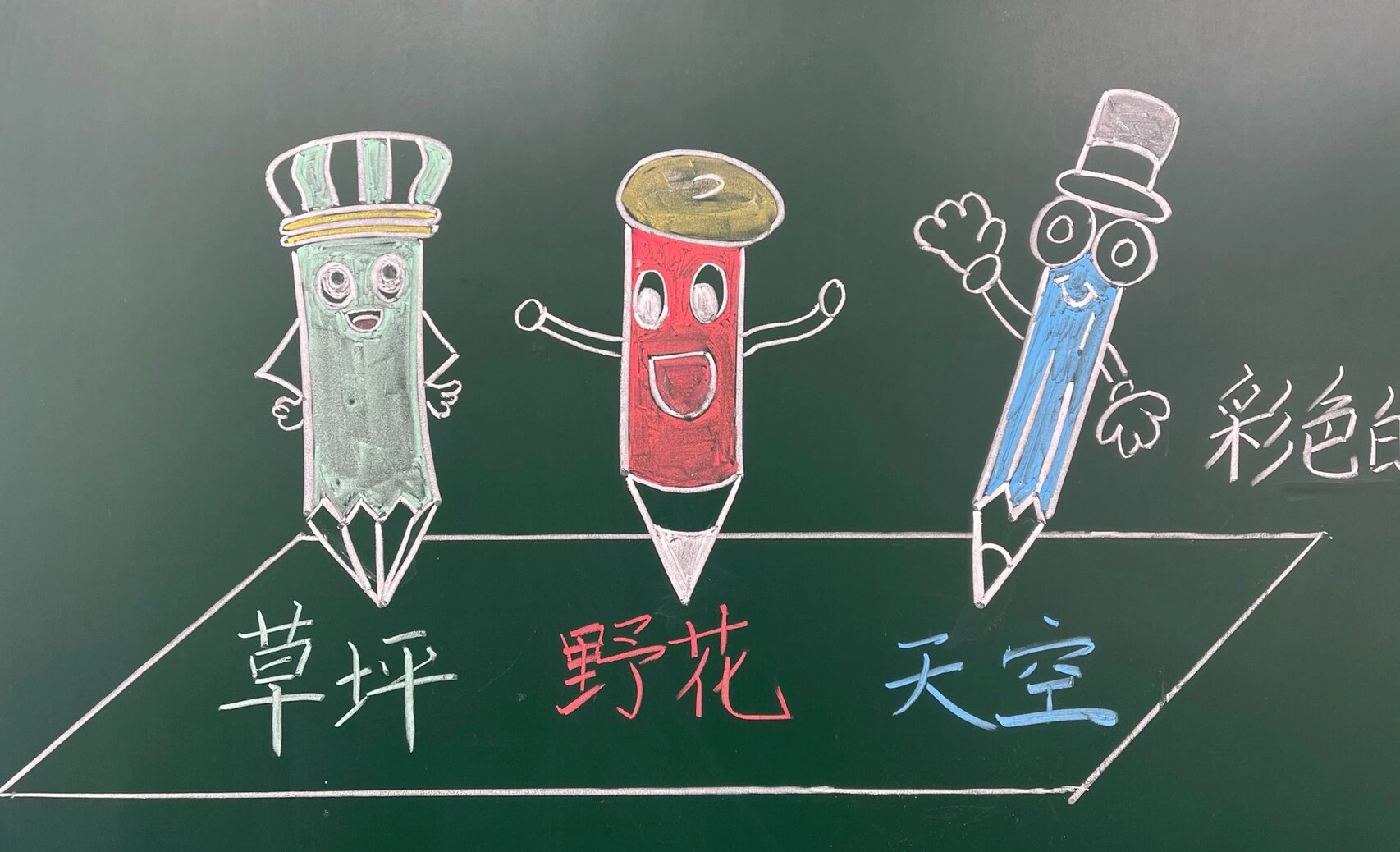 二下语文第四单元《彩色的梦》教学板书
