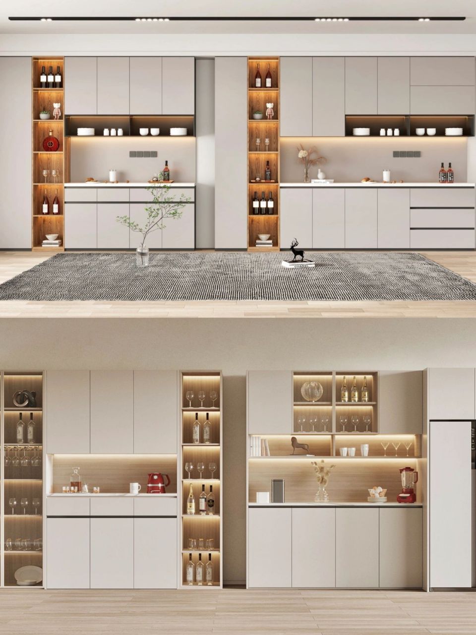 高颜值现代酒柜设计95看到第几个你心动了 78餐边柜装满了生活