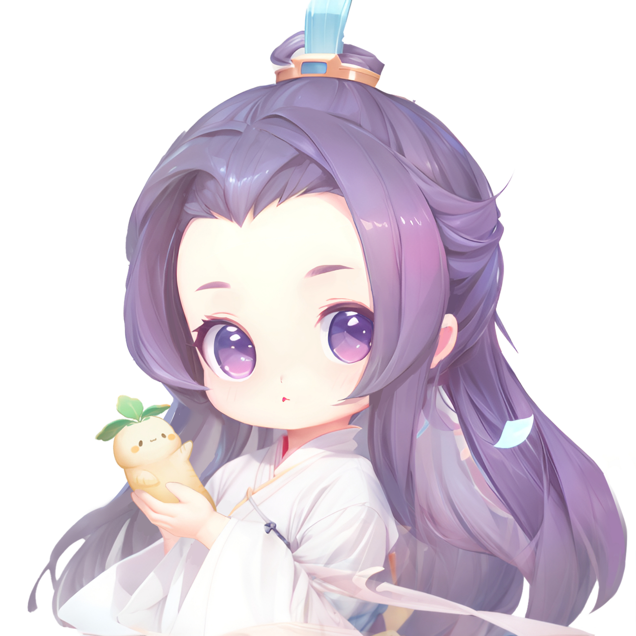 诛仙手游# 软萌萌的雪琪来喽,笑起来真好看哇 你看这个萝卜,哦,不是