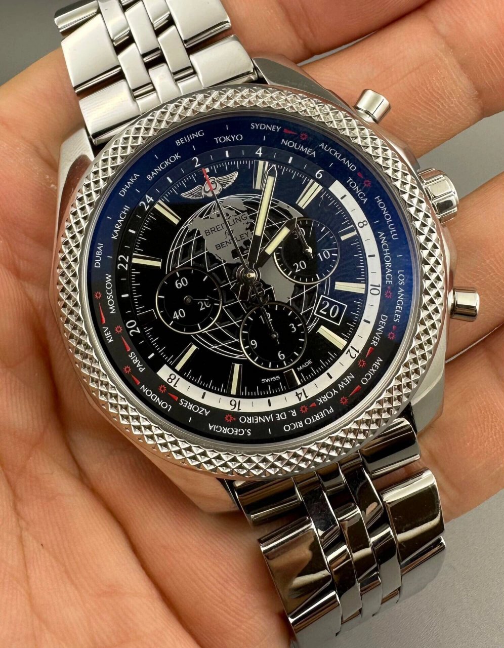 百年灵宾利系列ab0521u4男士手表 百年灵宾利系列:ab0521u4,48mm表径