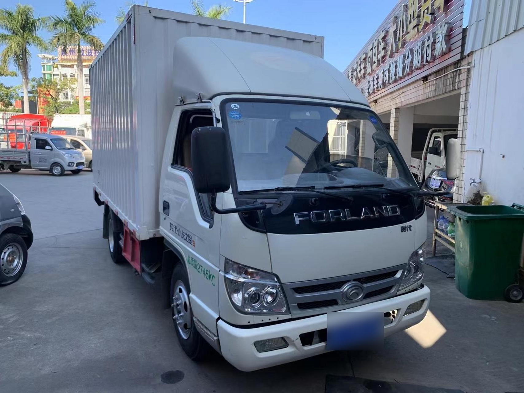 福田时代小卡之星3  厢式货车2017年4月上牌,后厢尺寸长3·8米,宽2米