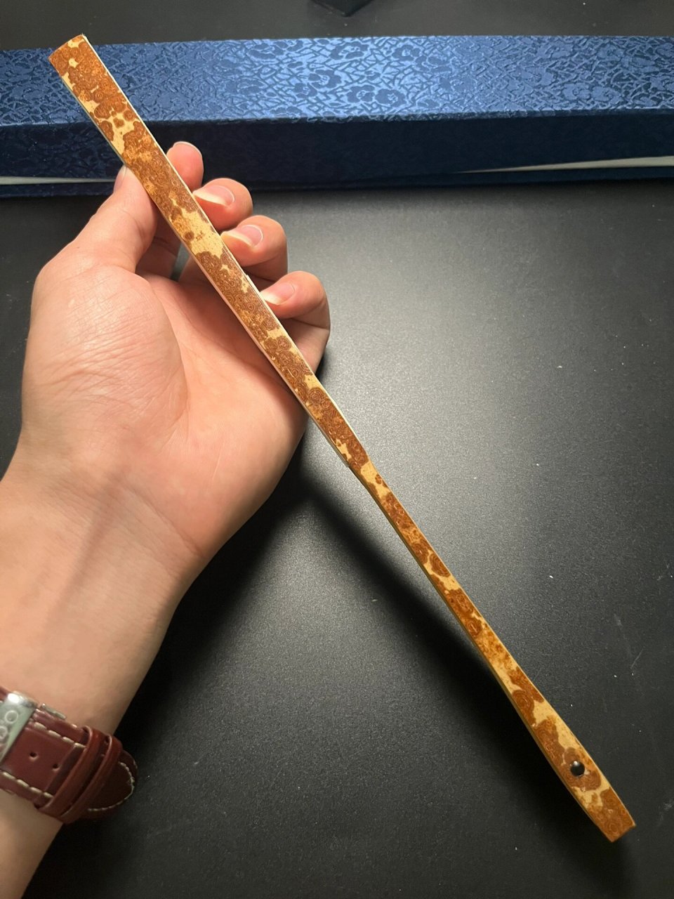 精工美人肩古方头湘妃竹秋扇折扇 精工美人肩古方头湘妃竹秋扇折扇