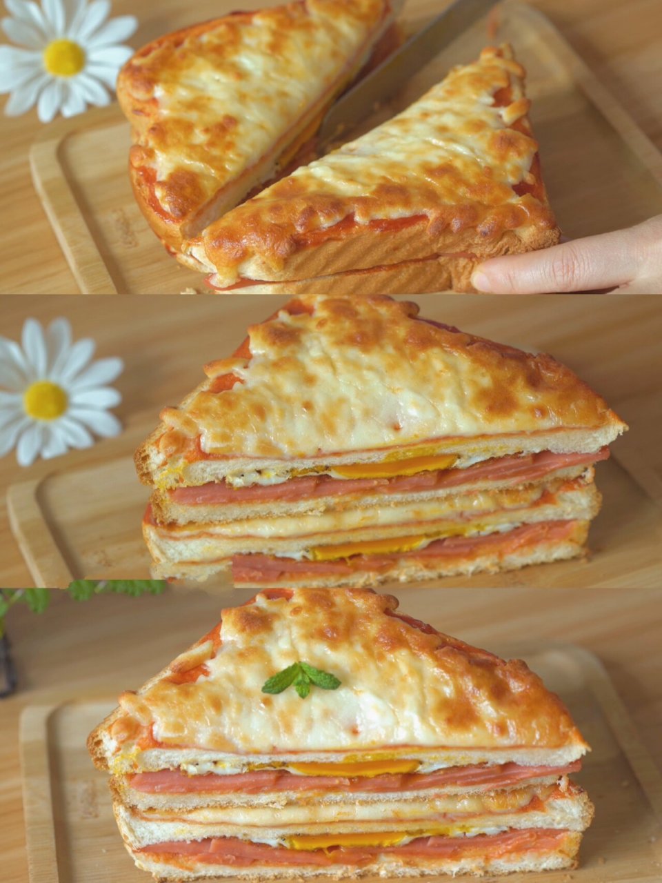 巨好吃6015外酥里嫩芝士火腿煎蛋三明治 连续吃一个星期也不会腻