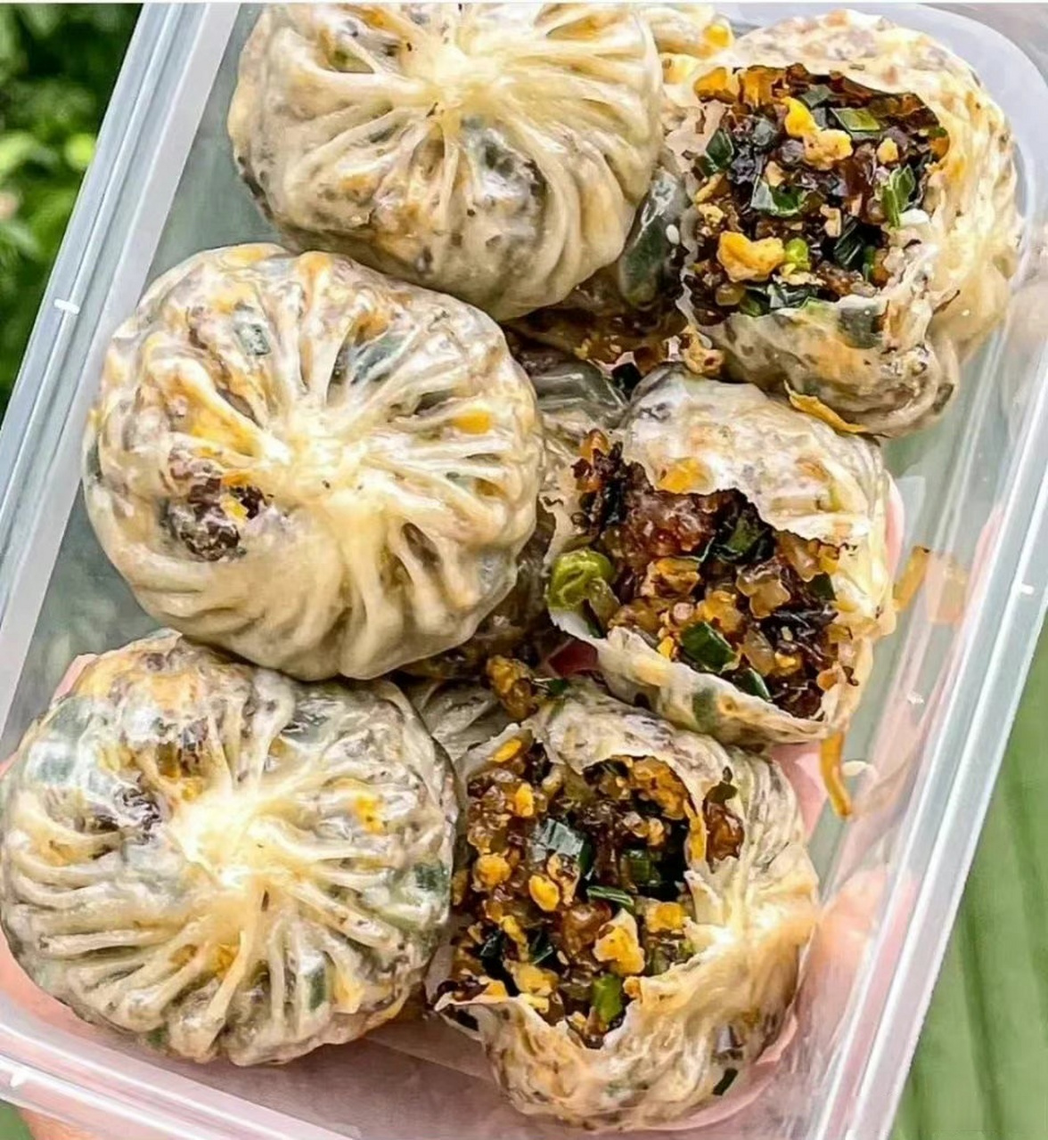 这个这么薄的纸皮包子我还是第一次见!