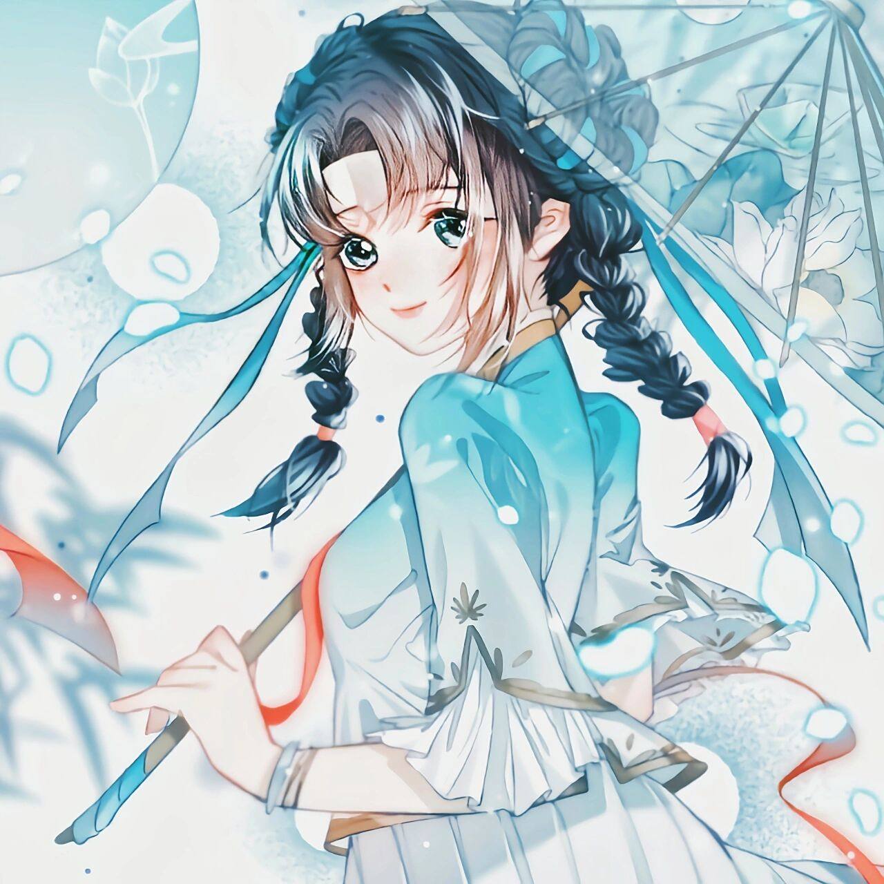 西施 诗雨江南头像 "二十四桥的月亮又照着谁的心事写作了无字诗行""