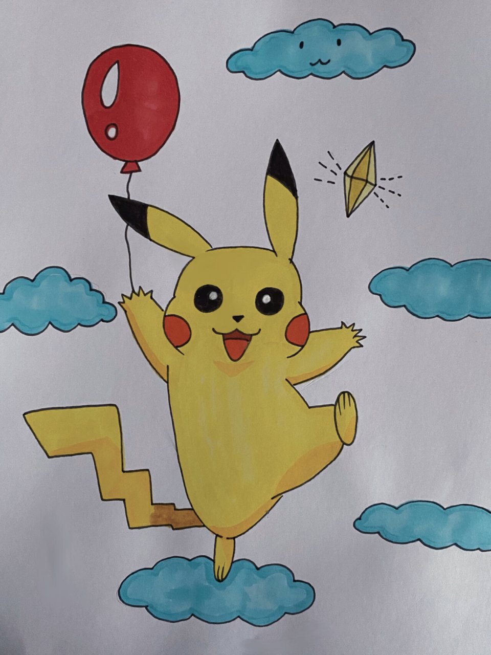 可爱的皮卡丘 创意画