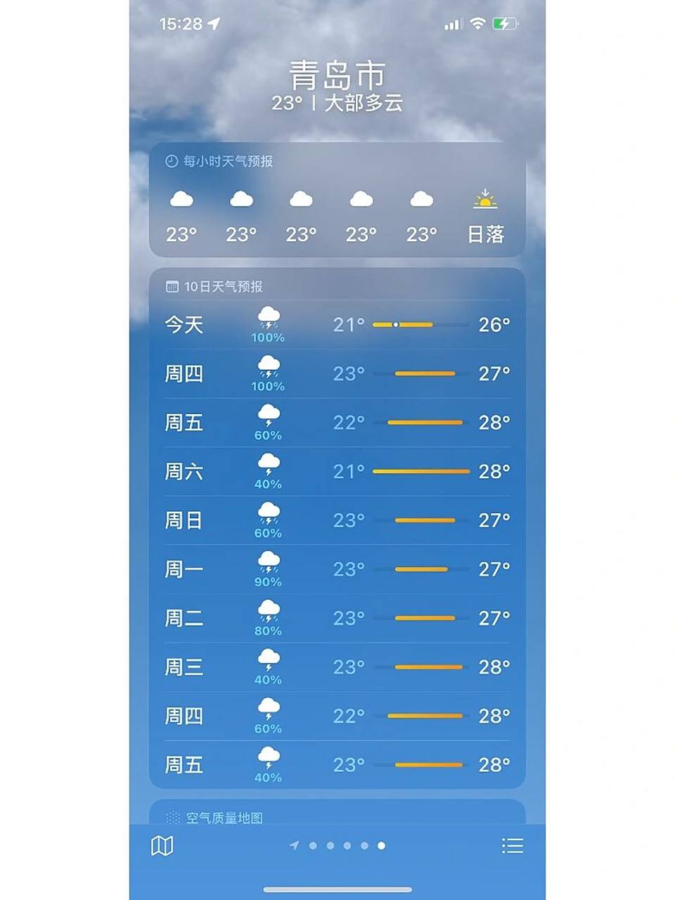 青岛天气预报 到底哪个准