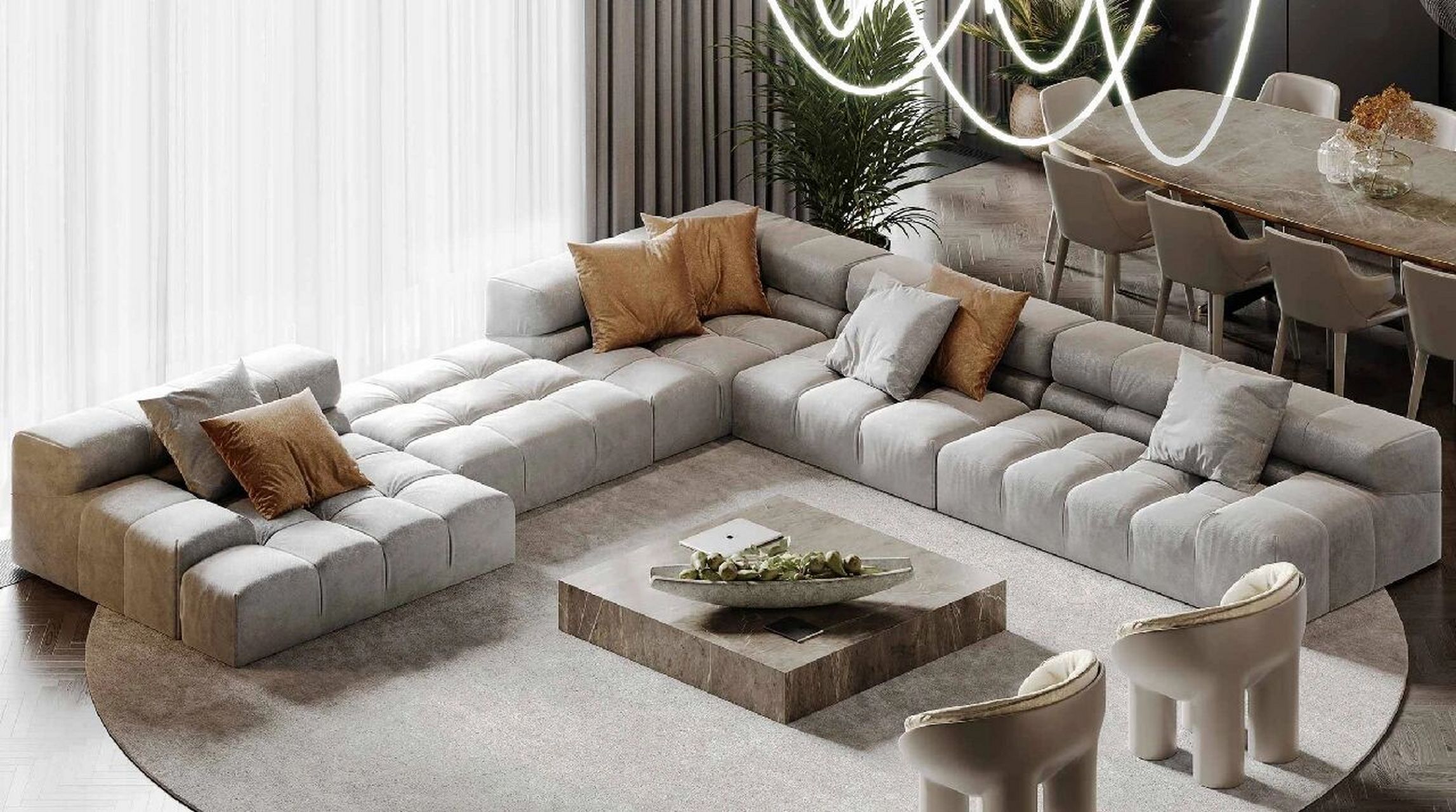 06又一款经典的模块化沙发,集美观与实用与一体.