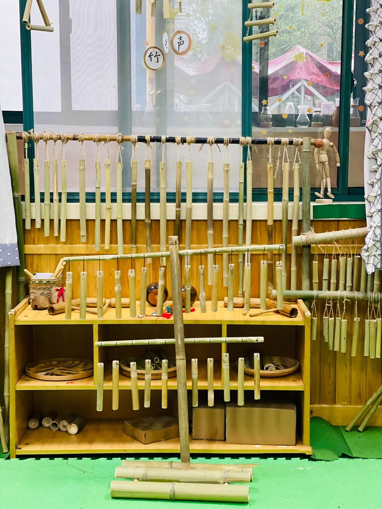 竹子主题环创 整个班级环境,包括细节都是利用竹子进行创设 最别具