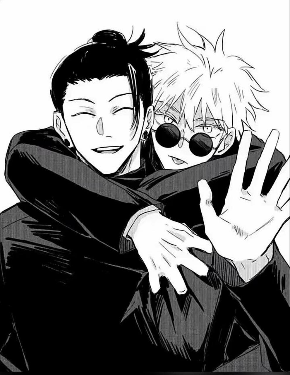 咒术回战 夏油杰 五条悟 五夏cp图 给大家发甜的了!