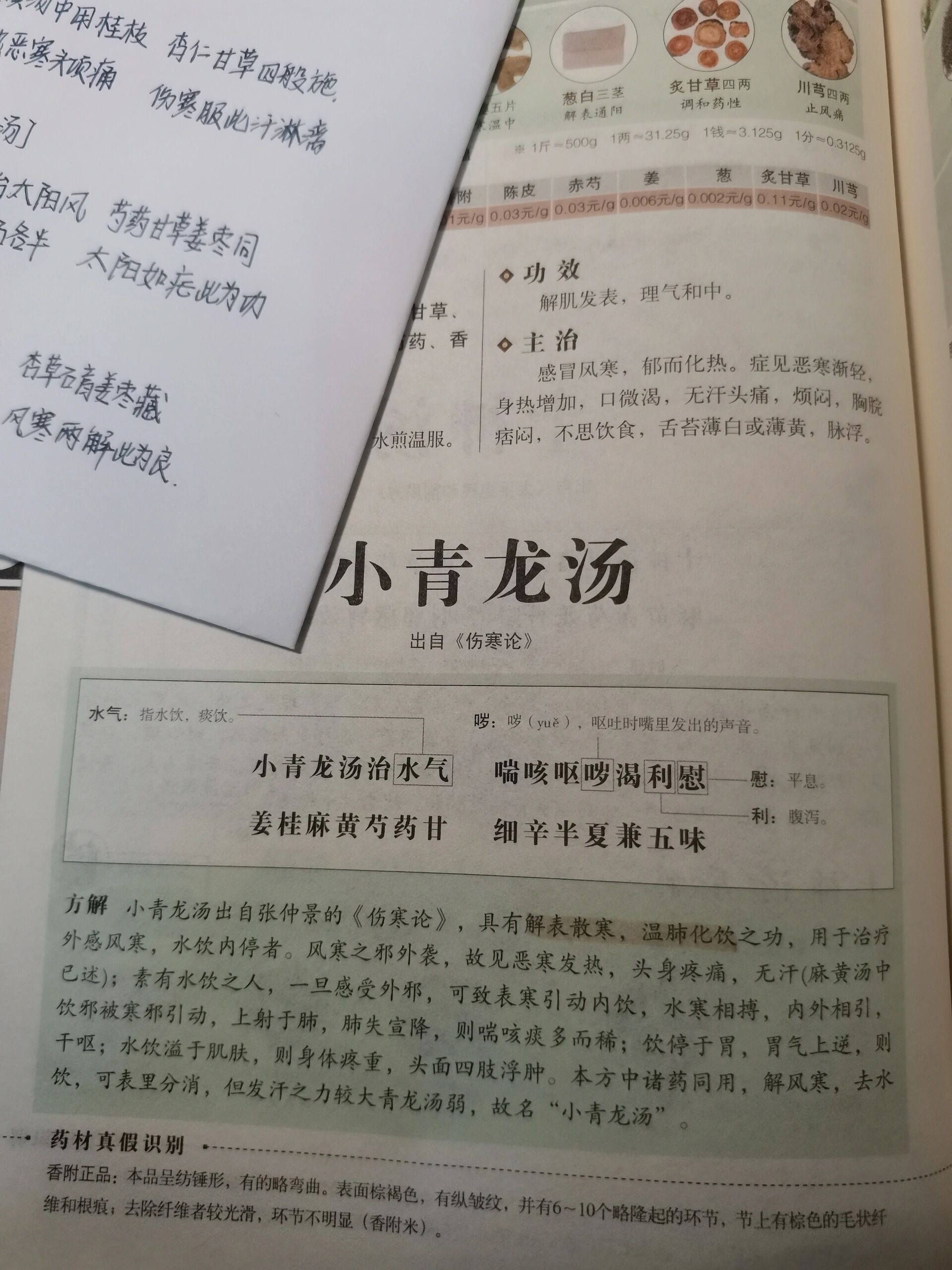 小青龙汤治水气图片