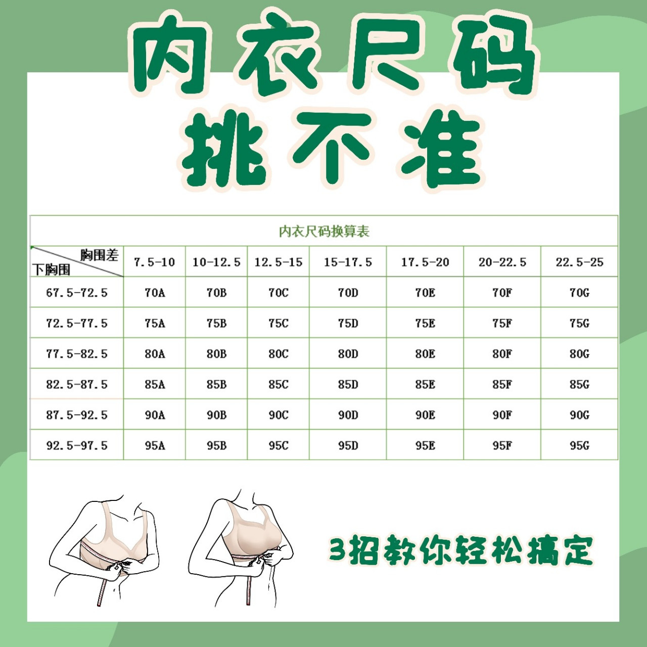 3招教你内衣尺码测量9599一看就会6015 相信还有很多女生不