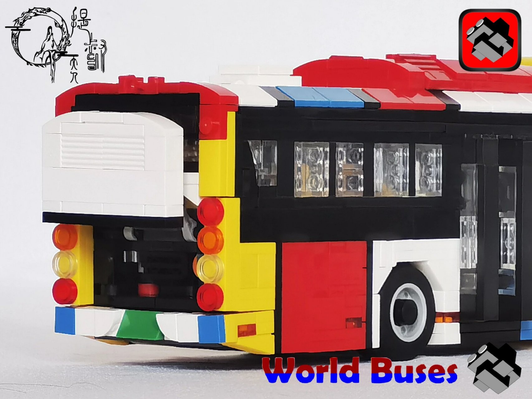 【原创乐高moc】广州公交比亚迪k9ka客车 本作品由我和老友联合创作