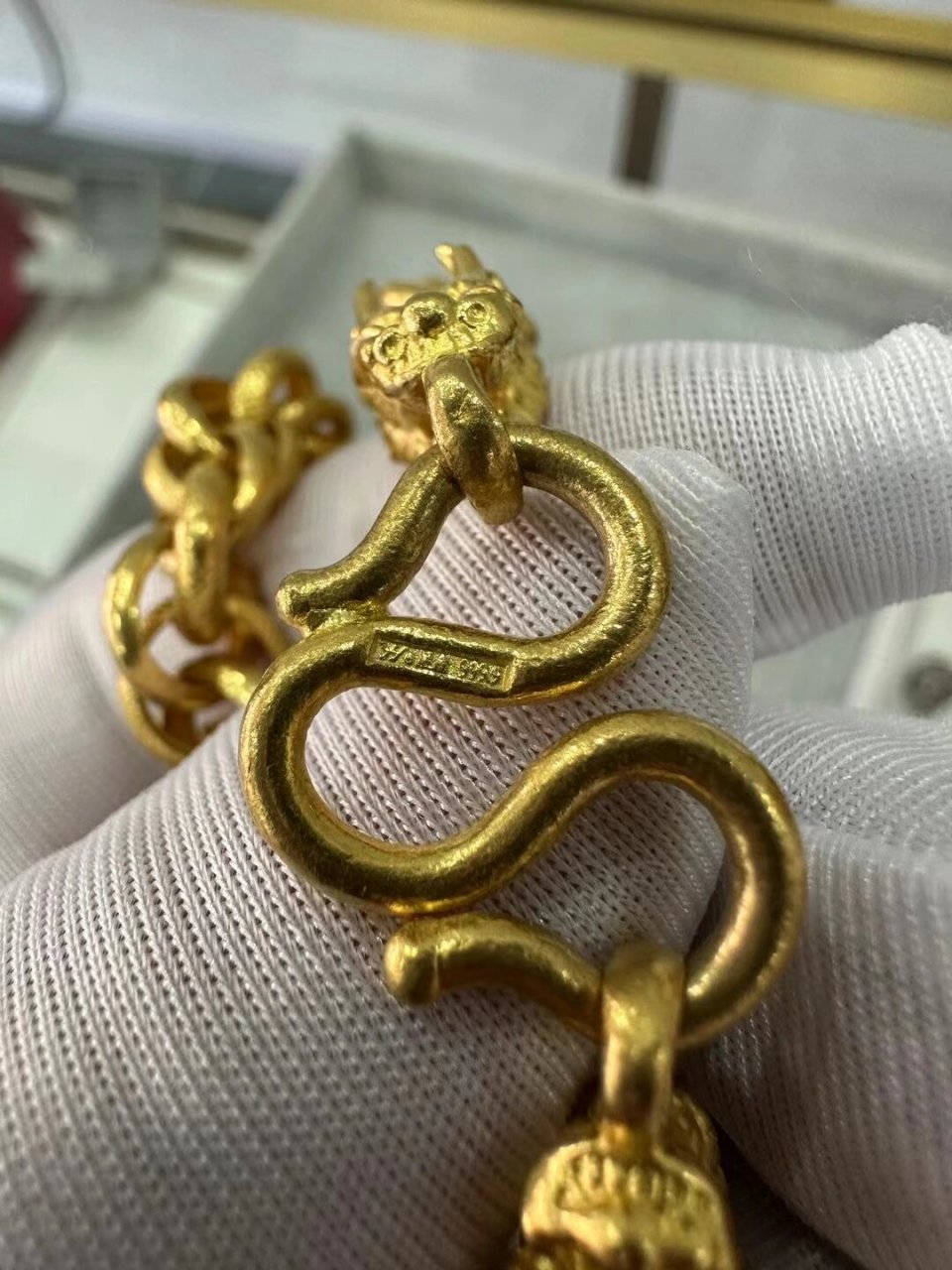 4.12店内现货合伙人可转发 黄金龙骨项链109.