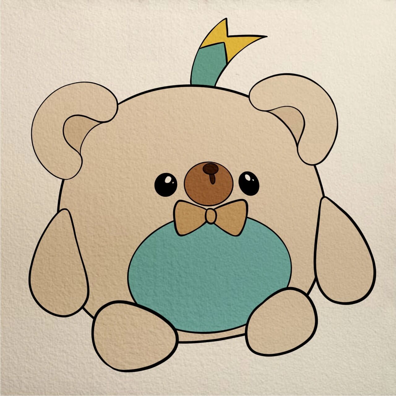 蛋仔派对仔仔熊7815简笔画附过程7815 02我也想帮忙～ 02