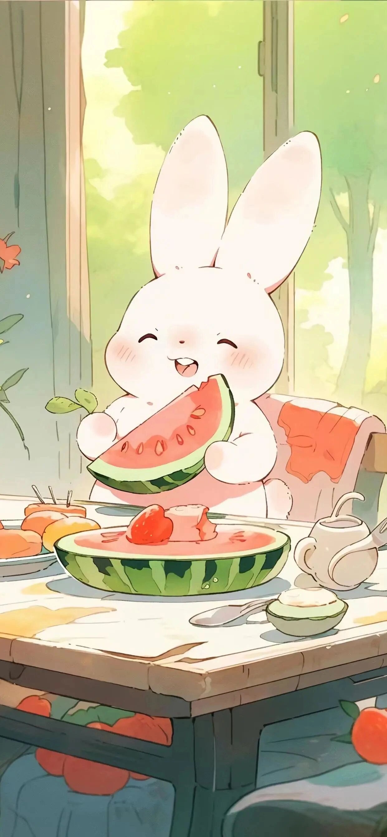 夏日可爱的西瓜全屏壁纸来啦