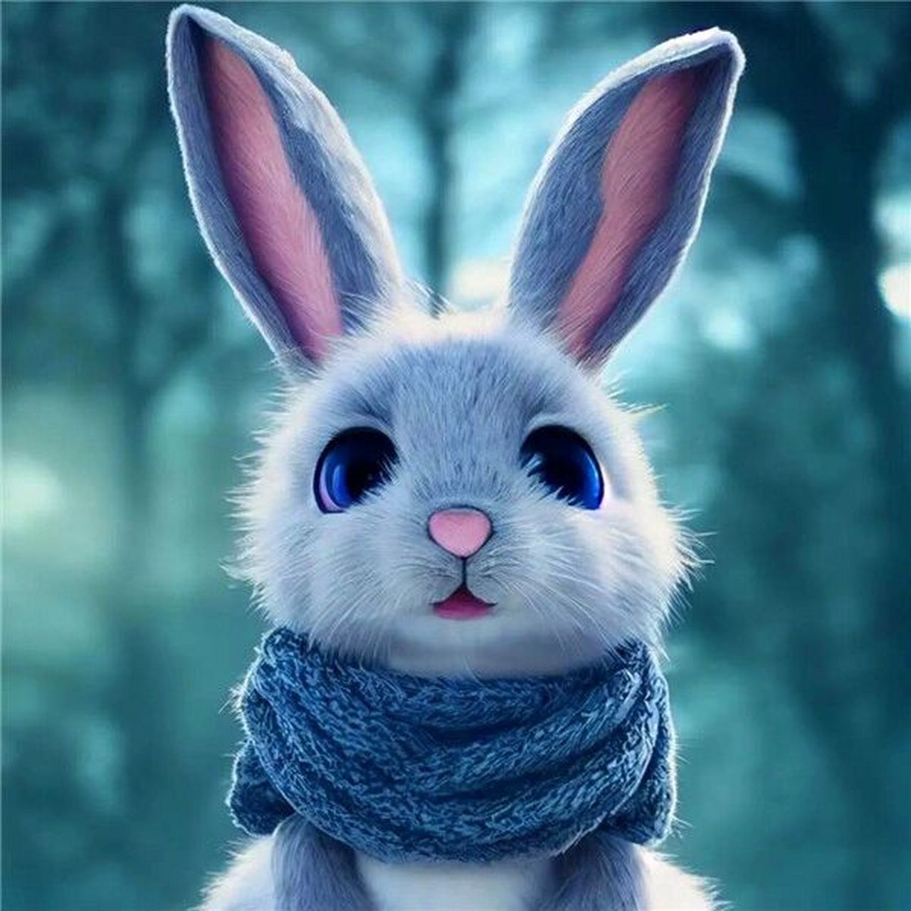 可爱兔子微信头像女图片
