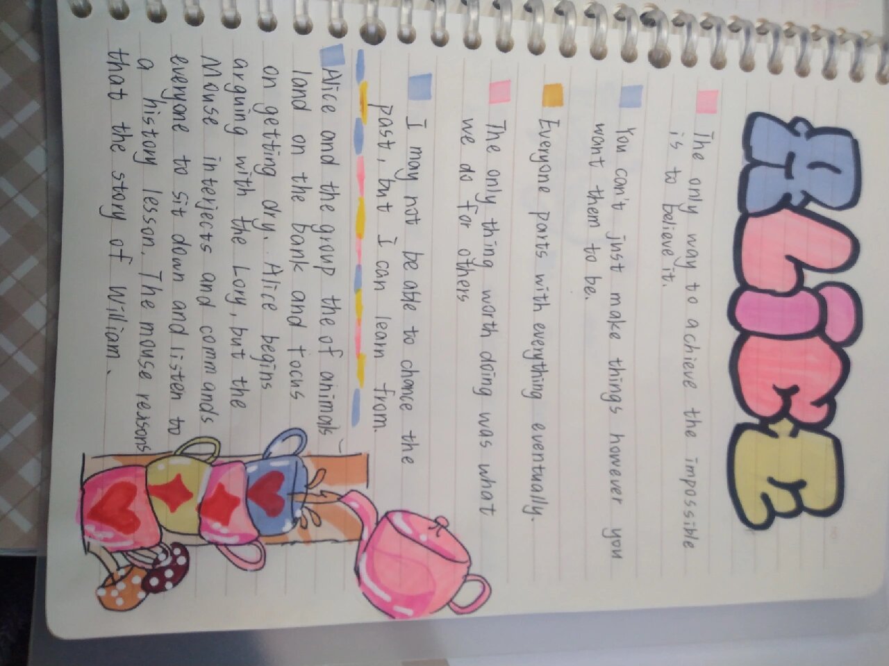 《爱丽丝梦游仙境》英语读书笔记7