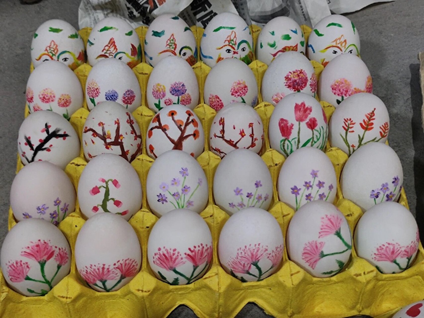 台州习俗 —— 订婚画花鸭蛋 农历二月的订婚热潮已经过去了,开始记录