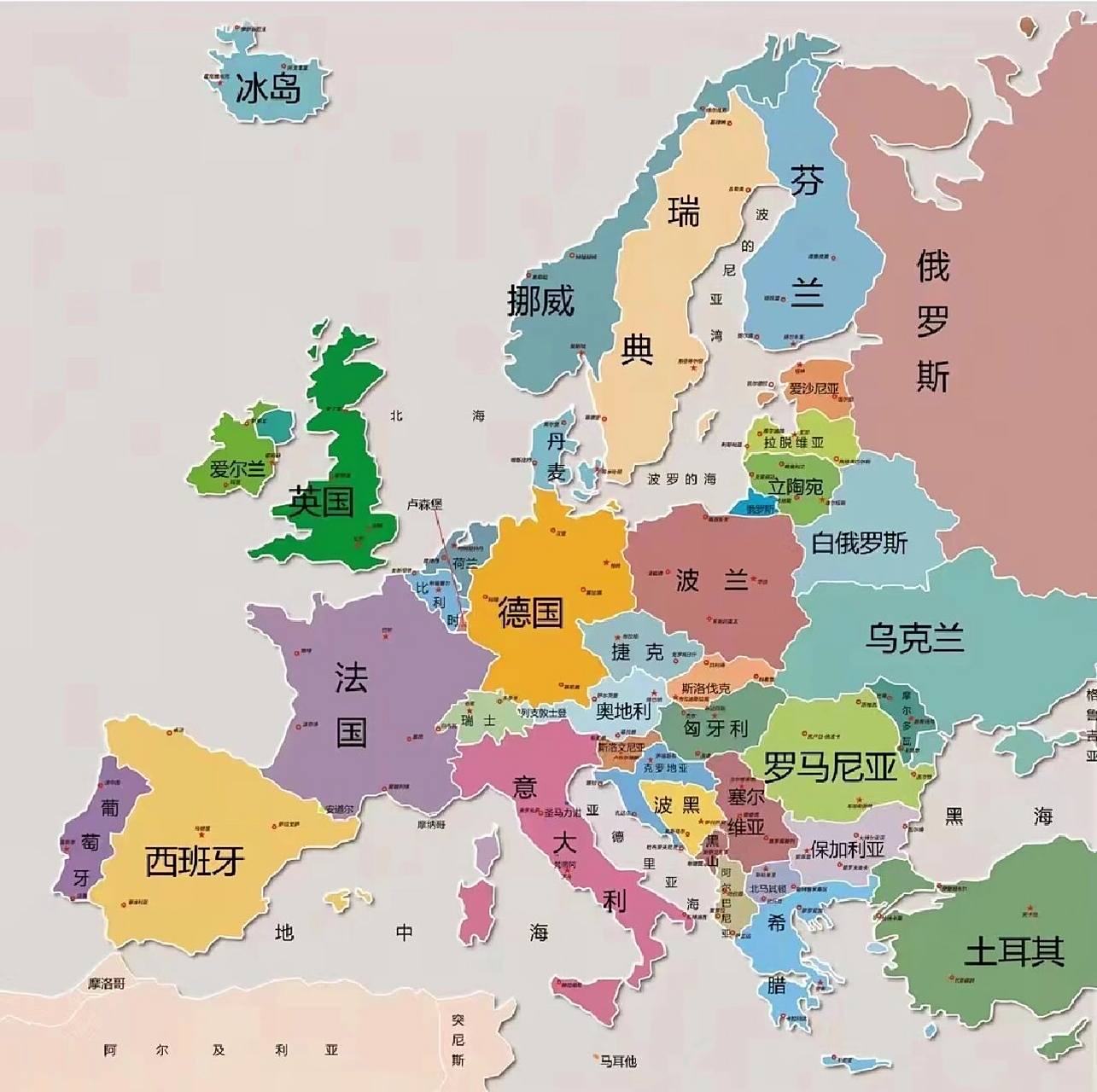 欧盟各国地理位置及其首都 9193法国:位于欧洲西部,首都:巴黎