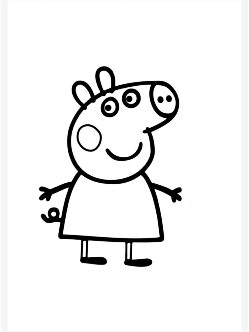超97超可爱的小猪佩奇涂色素材‖可打印