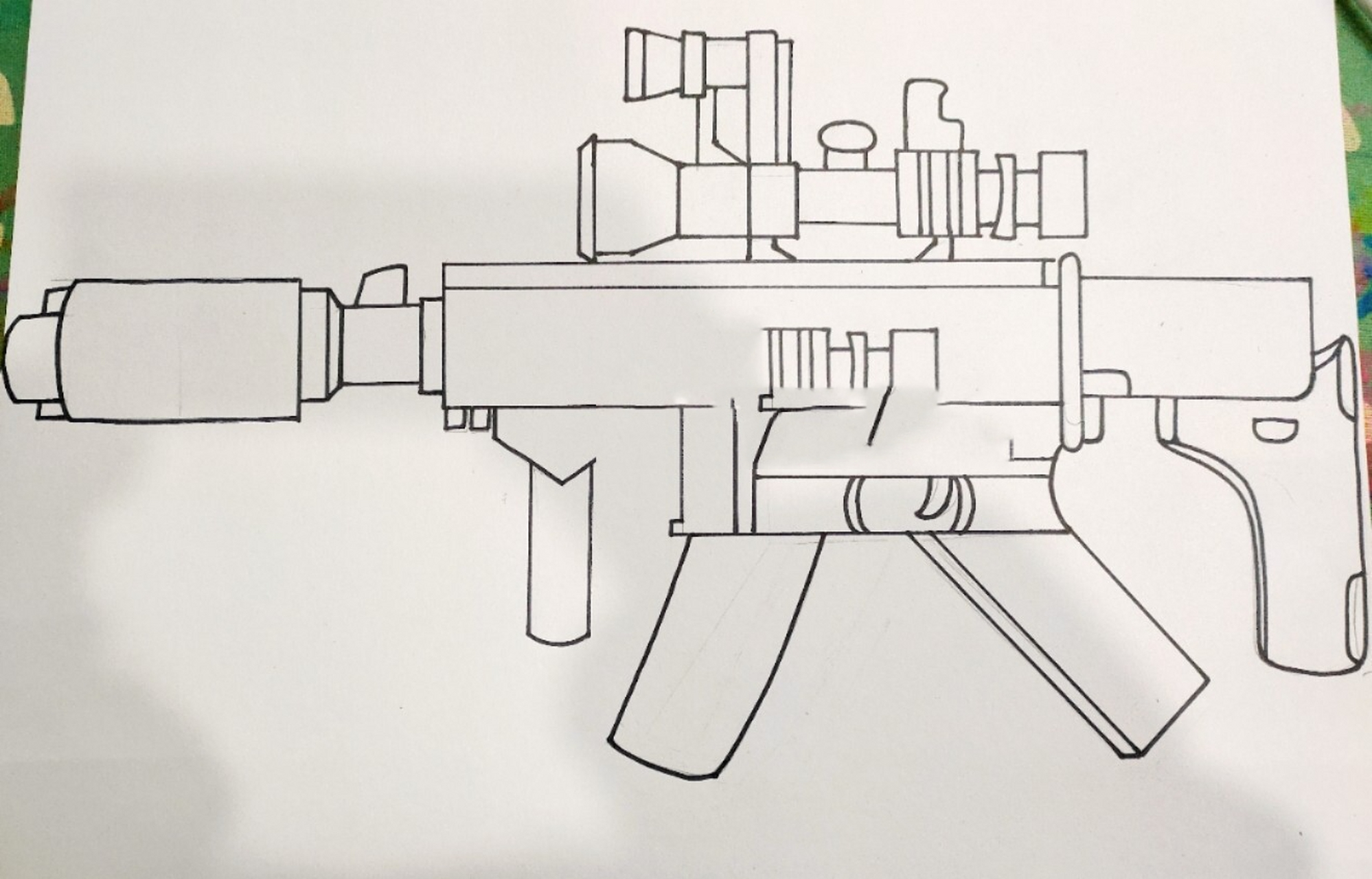 创意线描——枪 这是一些男孩子最喜欢的一节课!