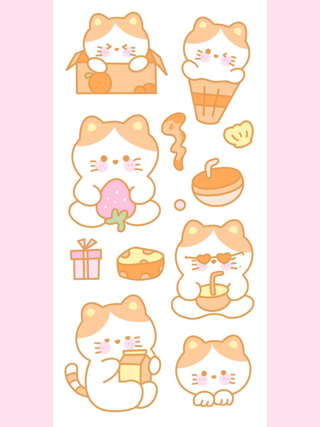 手帐素材 丨卡通素材丨简笔画素材1️⃣2️⃣