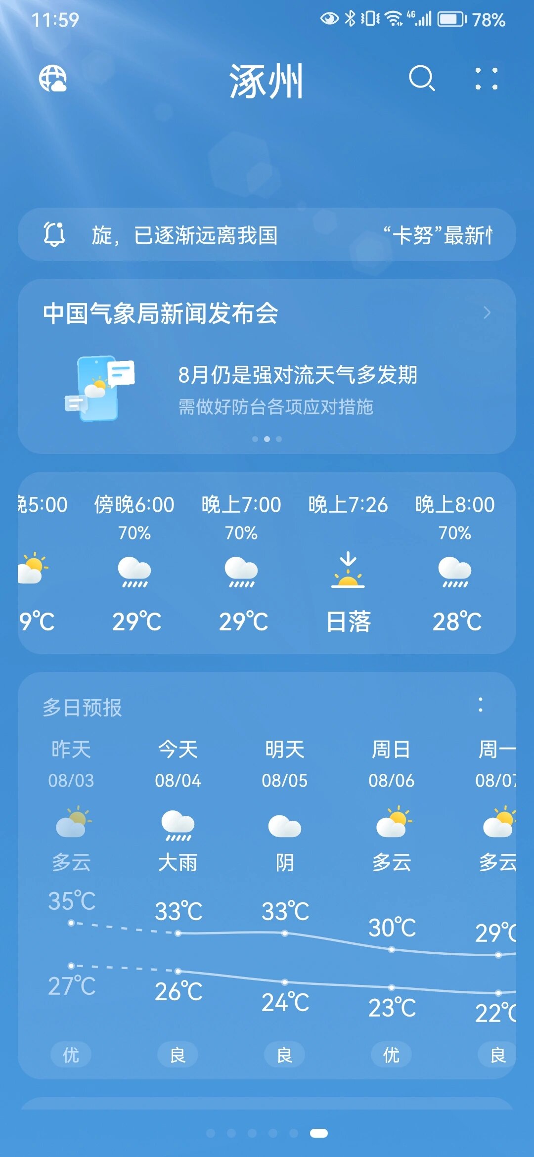 河北涿州天气图片