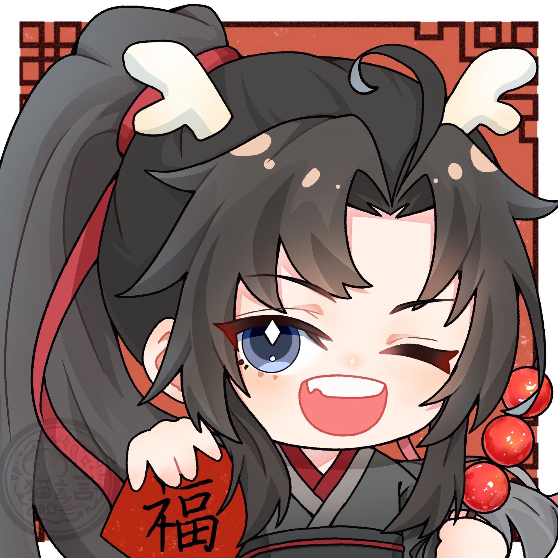 魔道祖师q版cp头像图片