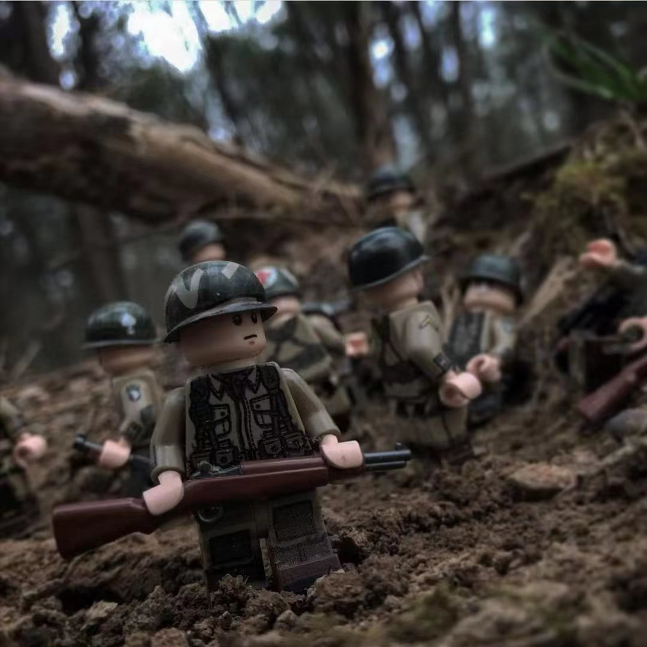 brickmania美剧兄弟连 e连 完美用乐高结合实景重修复