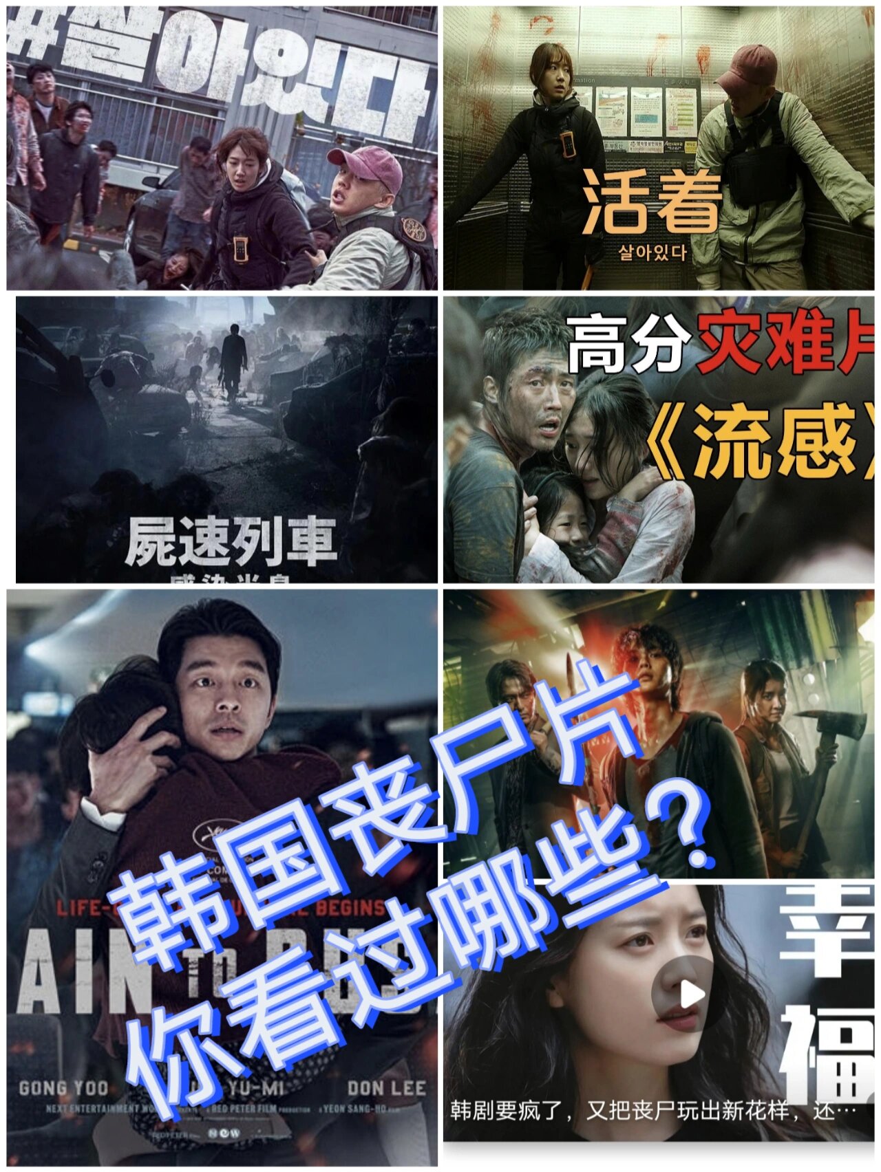 以上几部韩国丧尸片大家看过哪几部