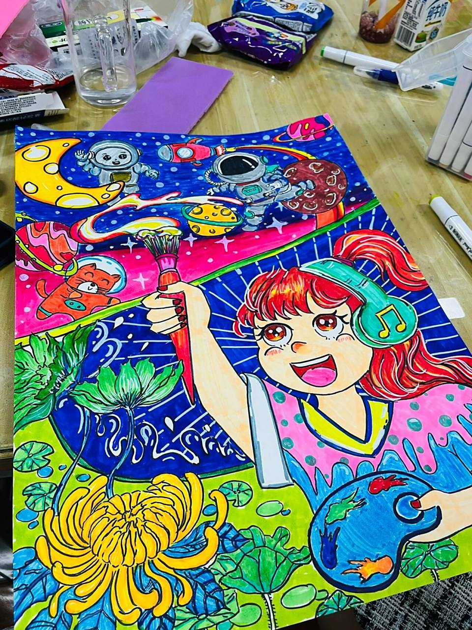 《我是小小追梦人》绘画作品 把自己的小小梦想融入对中国梦的无限