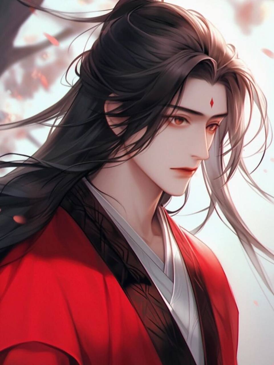 古风红衣美男子·古风男生头像