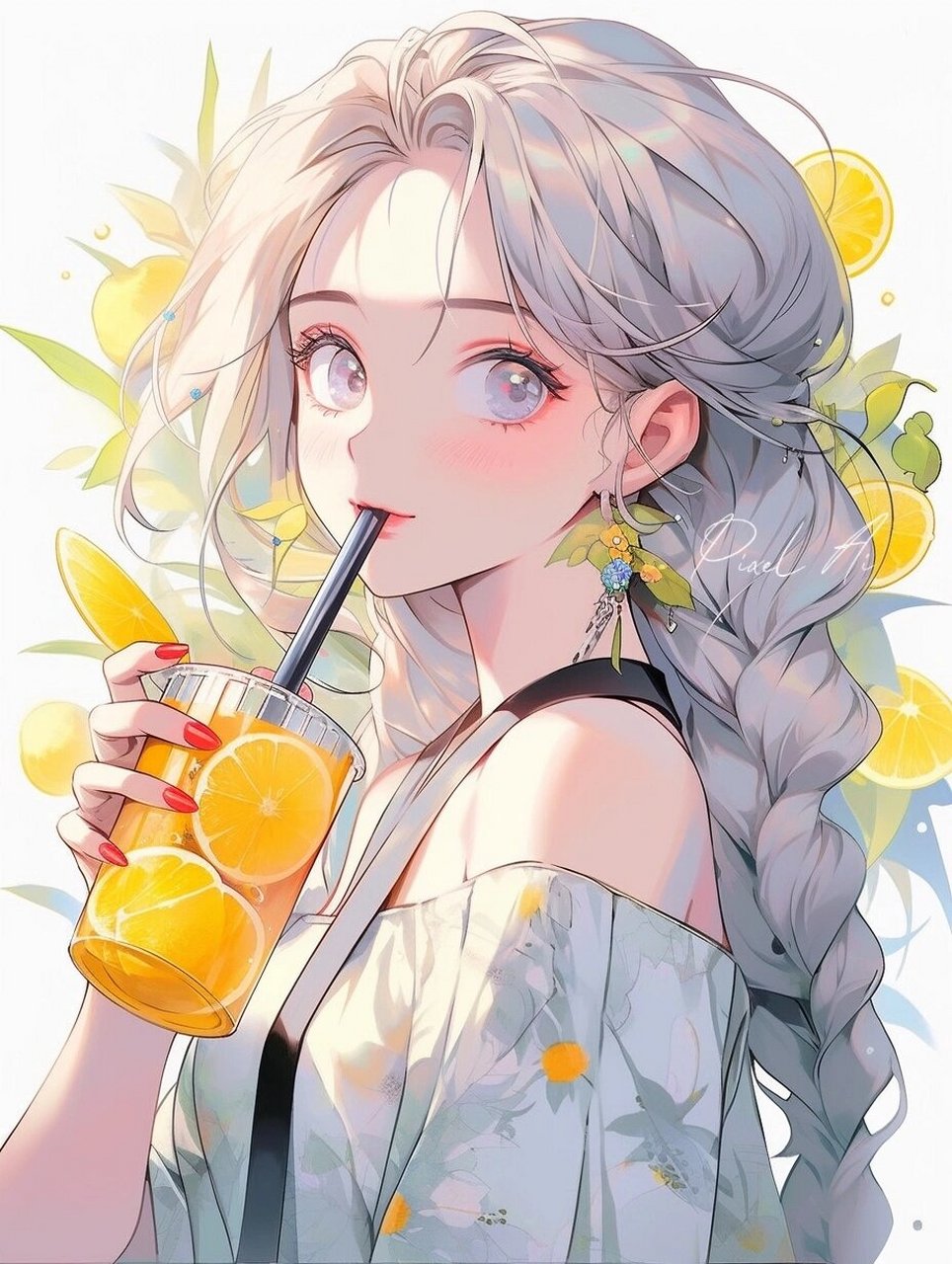 动漫女头|夏天解暑色调 换个头像过夏天!