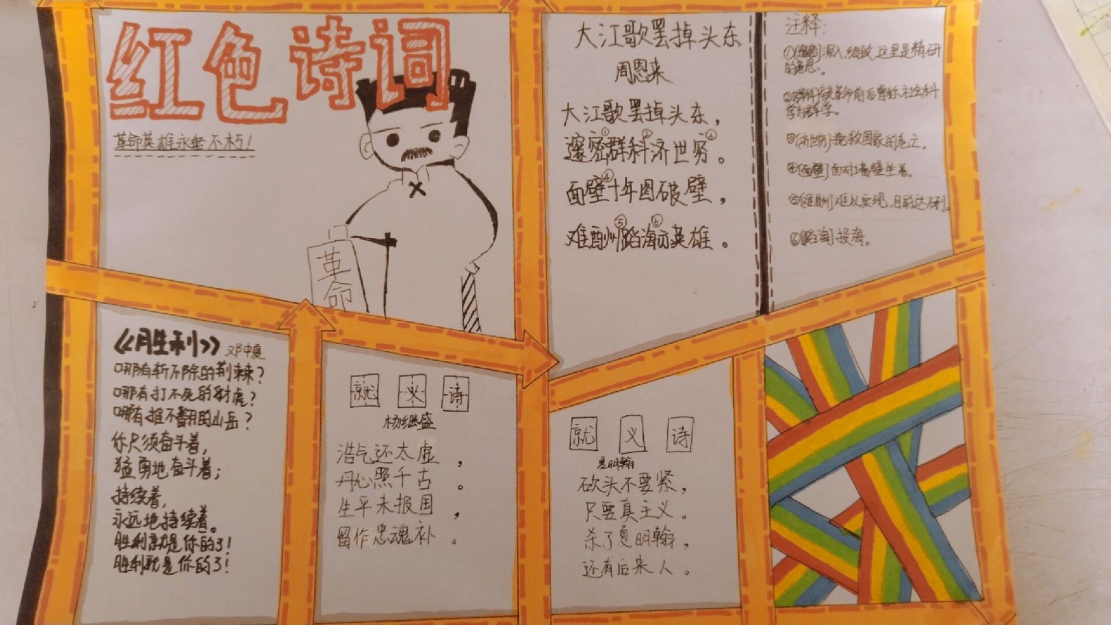 红色诗词手抄报 红色诗词手抄报