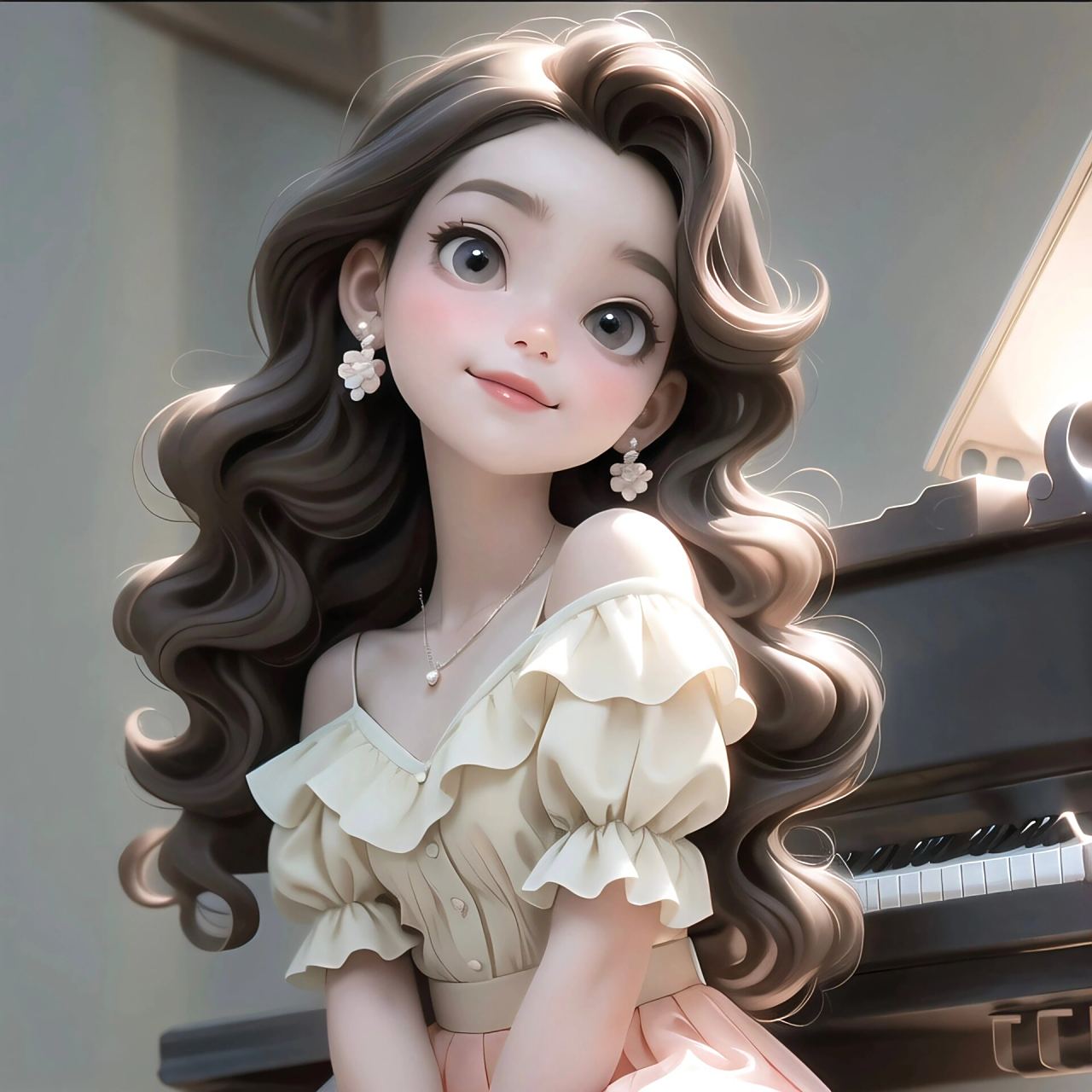 一组超气质钢琴女生头像9191 #女生头像# #头像分享# #温柔气质的